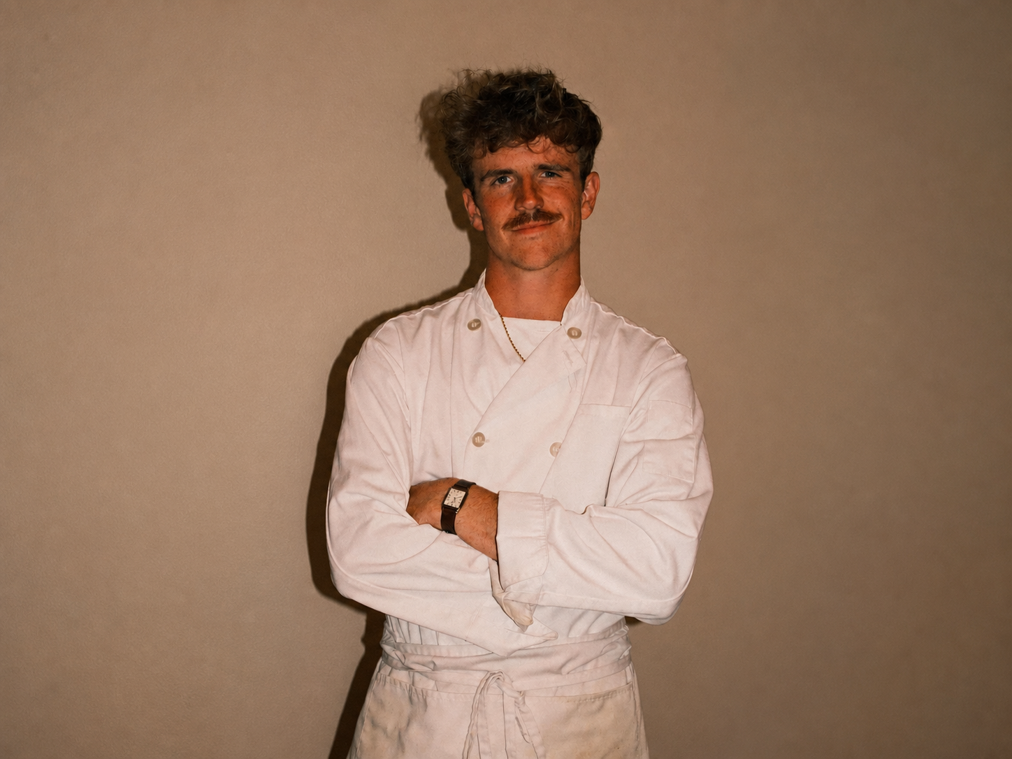 Chef Zack Senac in his whites